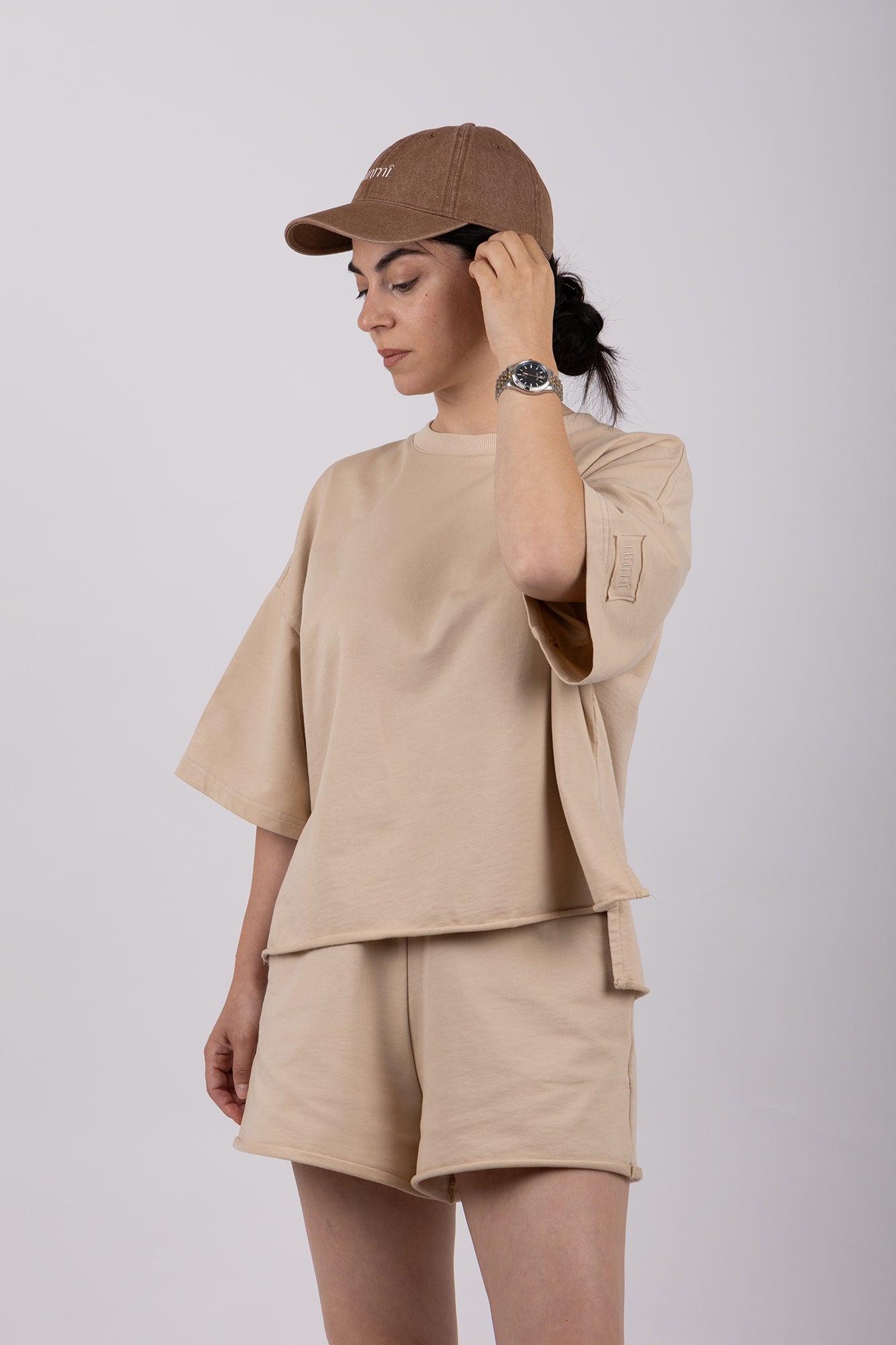 unmi S/S '26 essentials  γυναικείο set απόχρωση της άμμου- Limited drop
